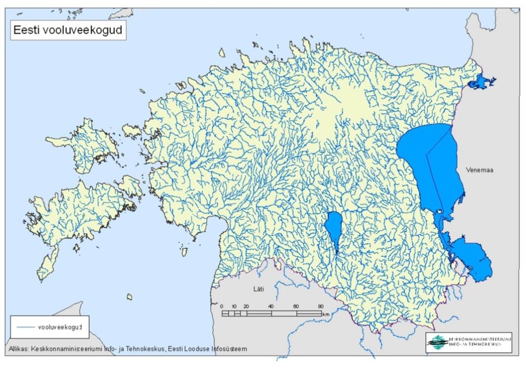 Watercourses of Estonia